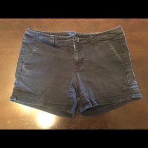 American Eagle Black Midi Shorts